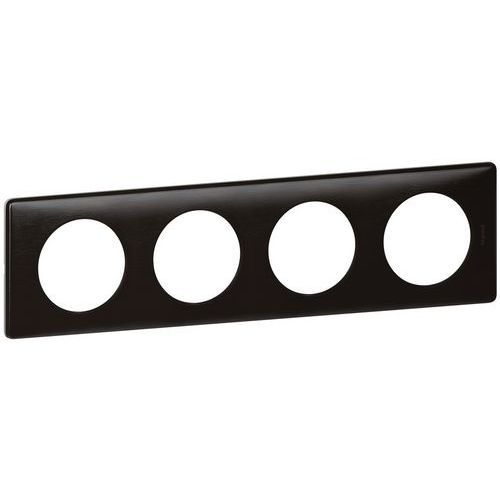 PLAQUE CÉLIANE MÉTAL 4 POSTES DIAMÈTRE 536 MM CARBONE - LEGRAND