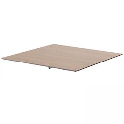 Oviala Business Plateau de table stratifié  60x60 cm chene clair - Oviala - marron métal 107234_0