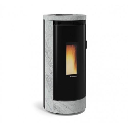 POÊLE À GRANULÉS ÉTANCHE - 9 KW - RÉSERVOIR 18 KG - PIERRE - DEBBY LA NORDICA EXTRAFLAME
