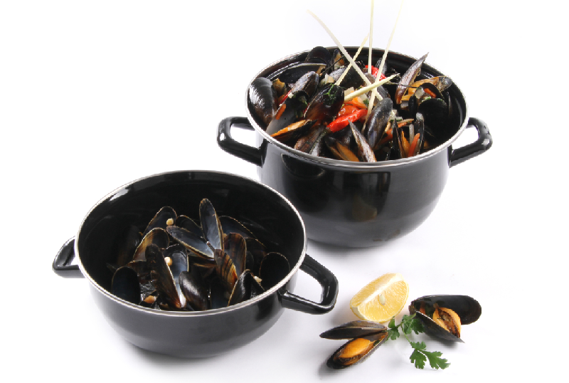 POT À MOULES ÉMAILLÉ 5 LITRES