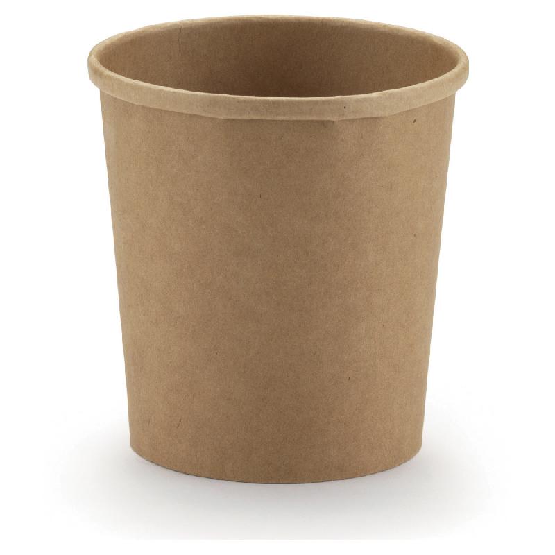Pot en carton 36cl kraft brun - lot de 25_0