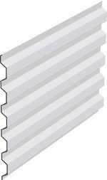 Profil acier nervuré Hacierba 5.180.44 HB - pour bardage double peau ou décoration de façade_0