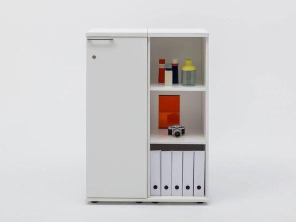 Armoire mixte bois blanc pas cher_0