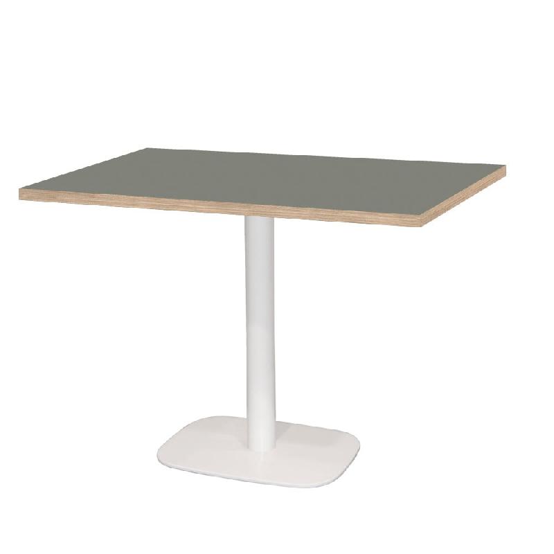 RestooTab - Table Round blanc 120x70cm verde comodoro fenix chants couleur bois - vert Bois manufacturé TB-ROURC1-12070M-VER.CO-BOI_0