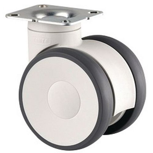 ROULETTE PIVOTANTE CHARGE 110 KG À PLATINE - TENTE