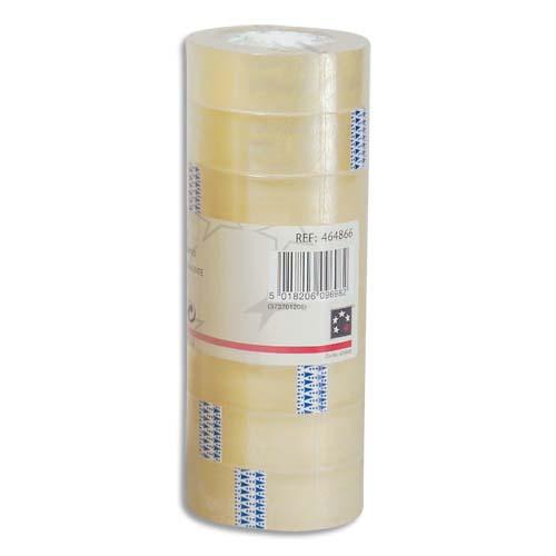 RUBAN ADHESIF TRANSPARENT 1ER PRIX - 19 MM X 33 M - TOUR DE 8 RUBANS
