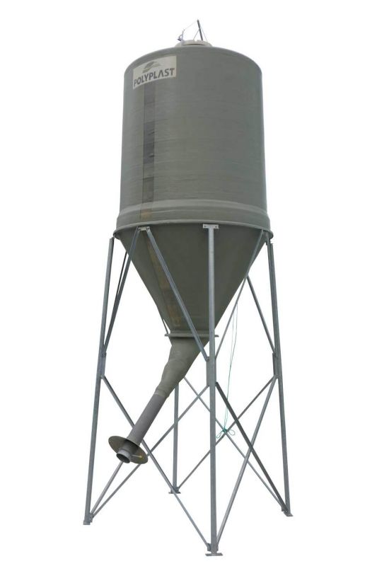 Silogd6 - stockage des céréales - silo à grains à cône axiale et goulotte déportée - 6m3_0