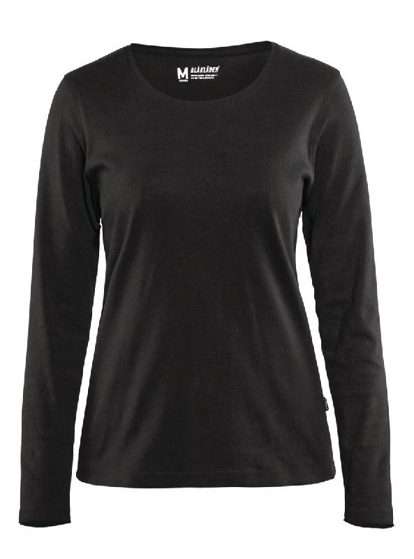 T-SHIRT MANCHES LONGUES FEMME NOIR TAILLE XL - MANUTAN COLLECTIVITÉS