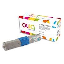 TONER REMANUFACTURÉ OWA - HAUTE CAPACITÉ - CYAN - POUR OKI 44469724