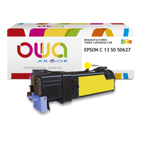 TONER REMANUFACTURÉ OWA - STANDARD - JAUNE - POUR EPSON C13S050627