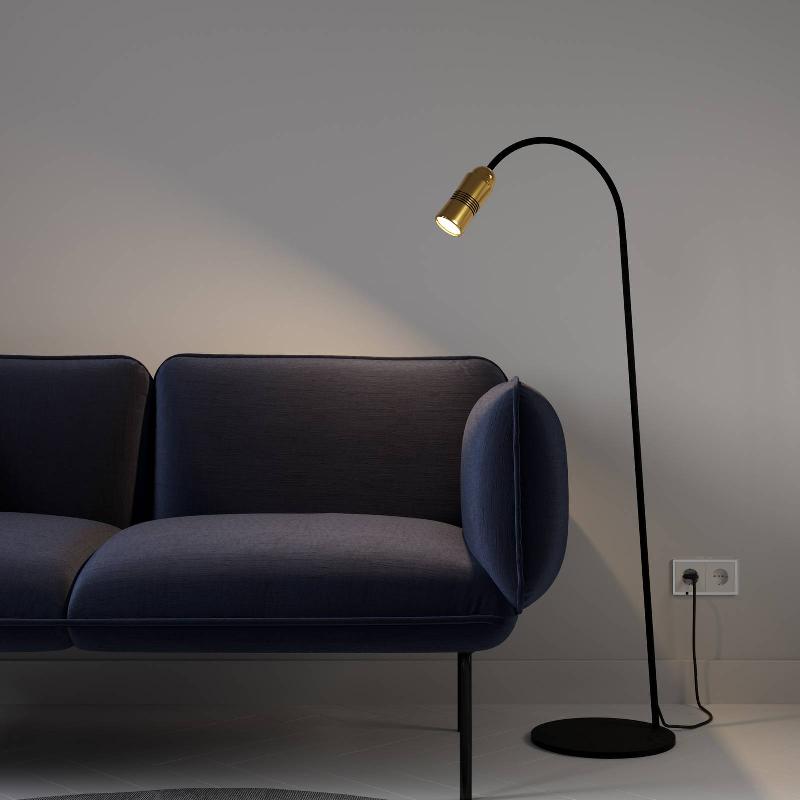 TOP LIGHT NEO! FLOOR LAMPADAIRE LED DIMMABLE LAITON/NOIR
