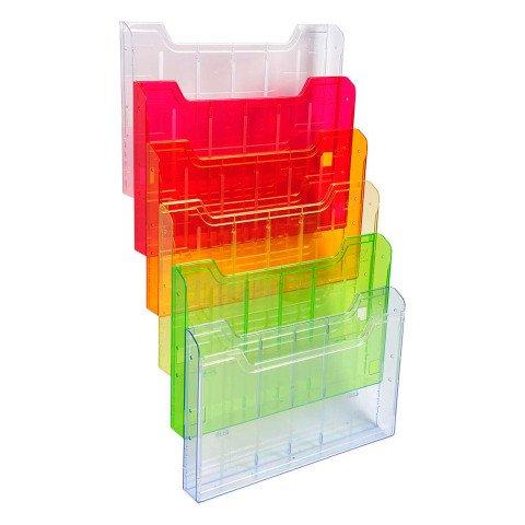 TRIEUR MURAL 6 CASES PLASTIQUE EXACOMPTA HORIZONTAL COULEUR ASSORTIES