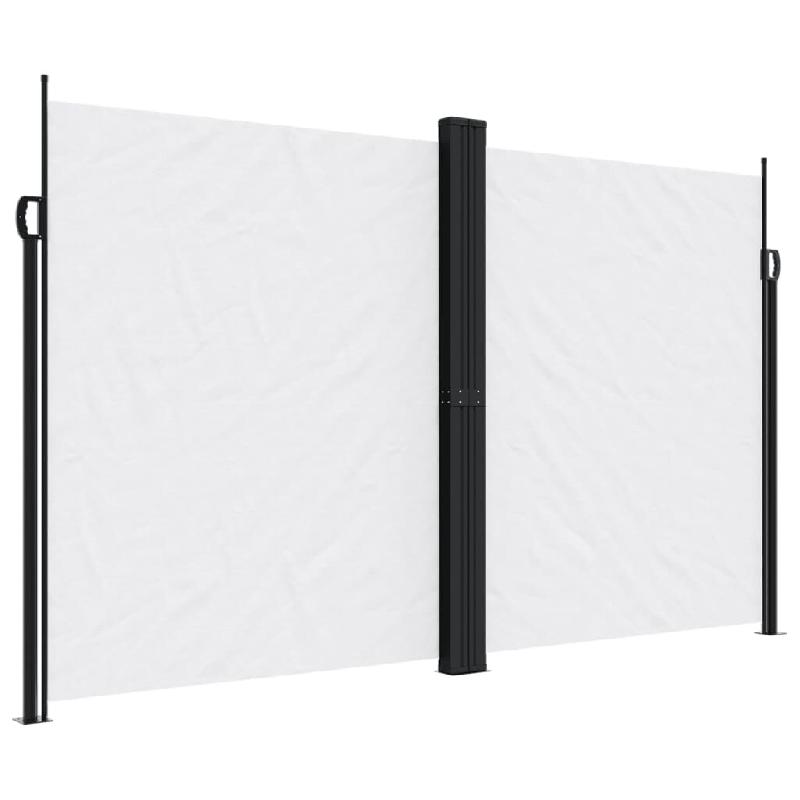 VidaXL Auvent latéral rétractable blanc 200x1200 cm Modèle Titan Panorama Luna - 4004856_0