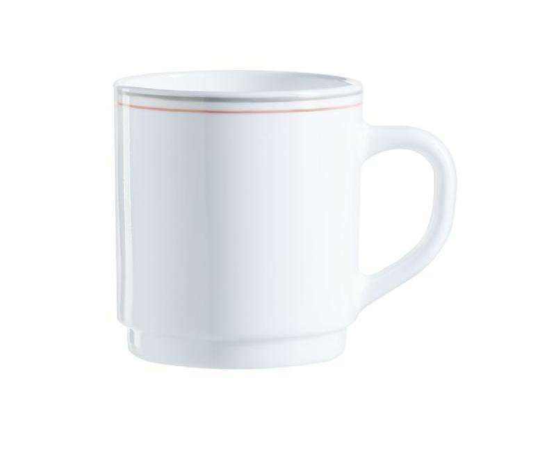 MUG ROND BLANC VERRE 29 CL Ø 7,9 CM VALERIE ARCOROC