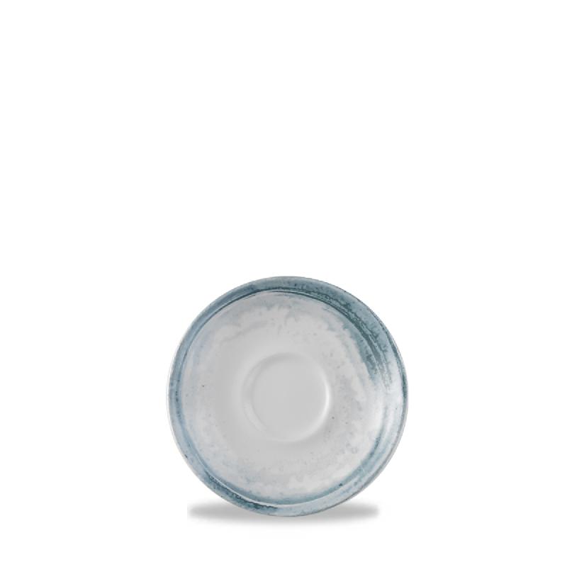 SOUS TASSE À CAPPUCCINO ROND BLEU PORCELAINE Ø 15,6 CM FINCA DUDSON