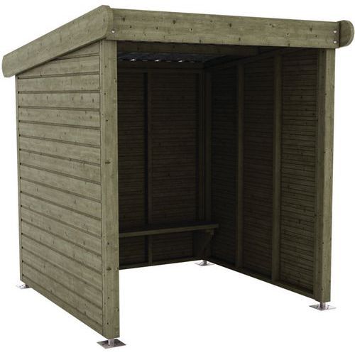 ABRI VOYAGEUR ARDÈCHE L 185 X 100 X H 205 CM - PIN TRAITÉ - MOBEXTAN