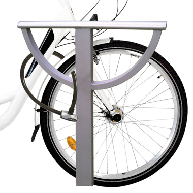 Appui cycles Lisbonne galvanisé - faible encombrement - fixation cadre et roue_0