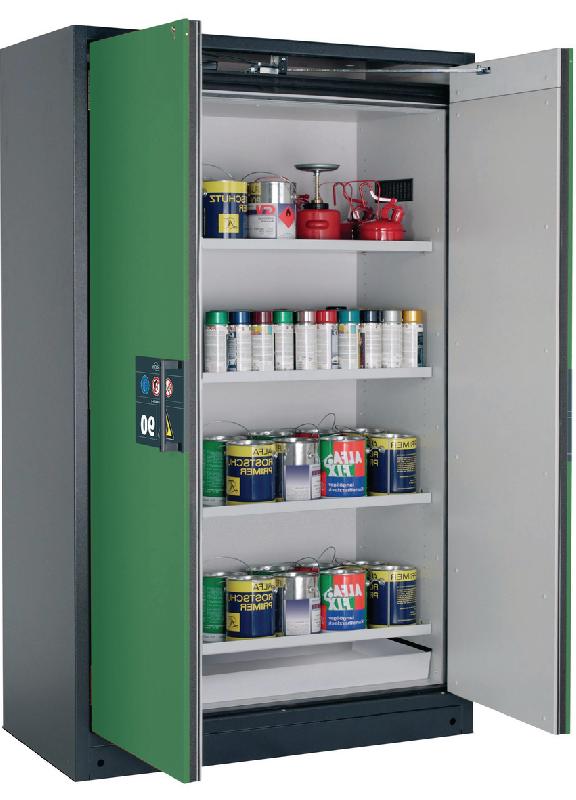 ARMOIRE SÉCURITÉ Q-PEGASUS-90 Q90.195.120.WDAC GRIS/VERT - MANUTAN COLLECTIVITÉS