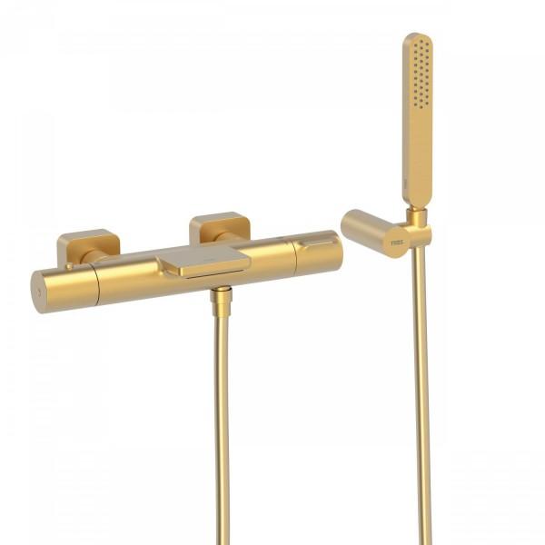 BAIN‑DOUCHE THERMOSTATIQUE AVEC CASCADE OR MAT - TRES 20017409OM