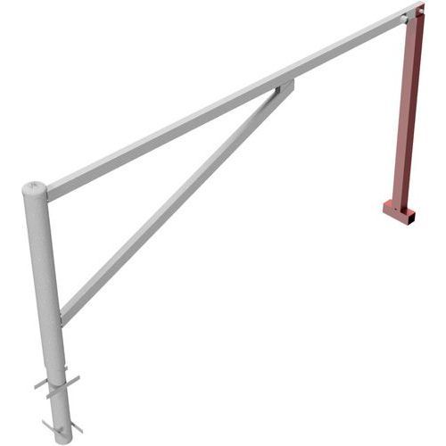BARRIÈRE PIVOTANTE GALVANISÉ À BÉTONNER AVEC BLOCAGE-2500MM - SCHAKE