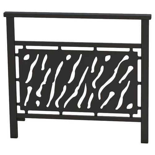 BARRIÈRE VENISE 1 M STRUCTURE TÔLE DÉCOUPÉE - ZINC NOIR 9005 - PROCITY