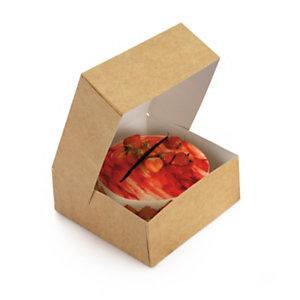 BOÎTE PÂTISSIÈRE KRAFT 26X26X8 CM