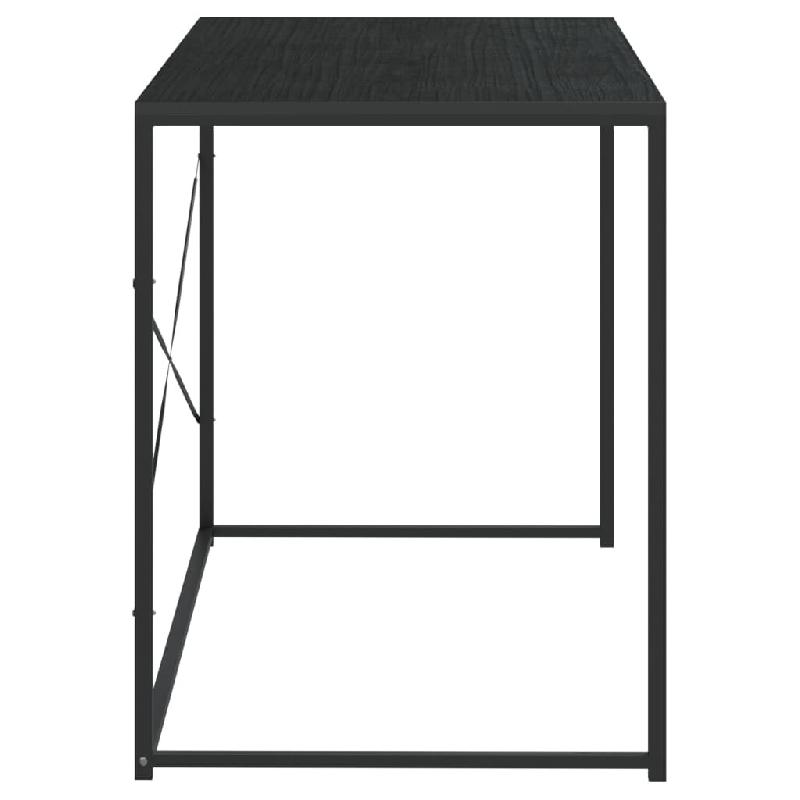 Bureau d'ordinateur Noir 110x60x70 cm Bois d'ingénierie Modèle Atlas Office Modern - 8720286652459_0