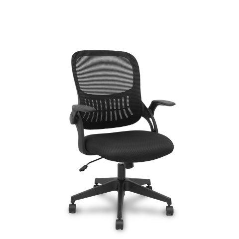 CHAISE DE BUREAU OPTI544 DOSSIER EN MAILLE ASSISE 3D - NOIR