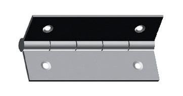 CHARNIÈRE RECTANGULAIRE À NŒUD ROULÉ EN INOX MODÈLE 1001 DIMENSION 60X35MM ÉPAISSEUR 1MM - MONIN – 422830