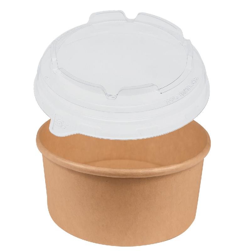 Combo NOVABOWL 500ml - VALUE PACK 3 cartons - Bol  Haute Résistance  Cristal Anti-Fuite - Idéal Entrées et Salades - Lot de 900 - beige multi-maté_0