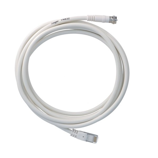 CORDON TV RJ45/FICHE F , 3M - SYSTEMES VDI HAGER TN832