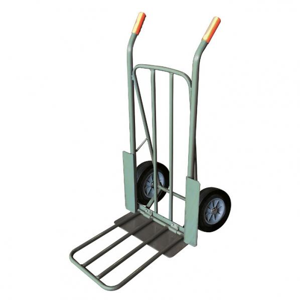Diable livreur ÉCO 300kg - Roues économiques en bandage - Pelle rabattable et bavette fixe - Marque Rolléco_0