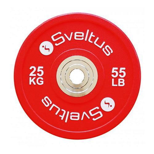 DISQUE OLYMPIQUE COMPÉTITION - SVELTUS - DE 5 À 25 KG - L'UNITÉ