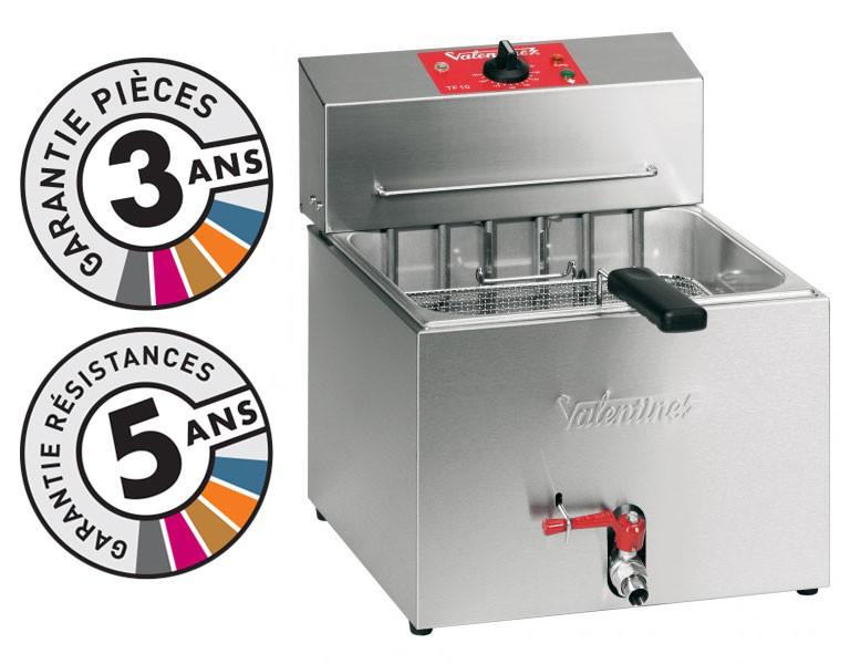 Friteuse électrique de table Valentine TF10 - 10 litres - acier inoxydable - haut rendement_0
