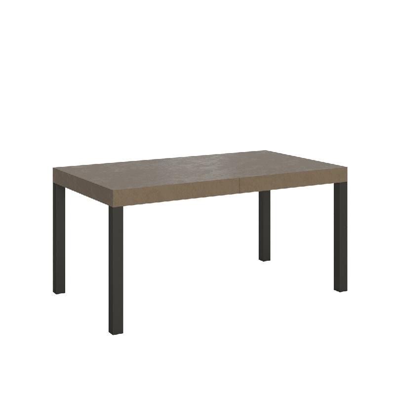 Itamoby Table Extensible Everyday Premium 160/420X90 Cm En Gris Tourterelle Avec Pieds Anthracite - beige multi-matériau VE160PREVE420-TT-AN_0