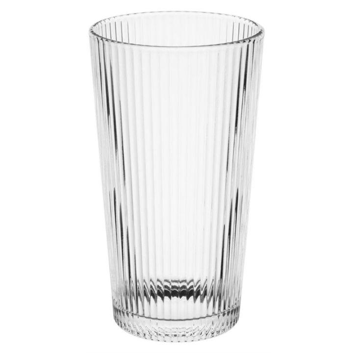 Lot de 6 verres highball empilables 390 ml en verre sodocalcique, MAE_0