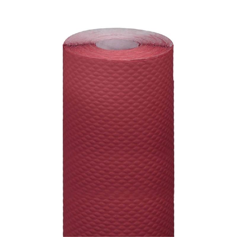 Nappe en rouleau cellulose extra damassé bordeaux 1,20x7m - par 25_0