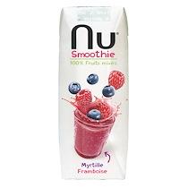 NU SMOOTHIE MYRTILLE FRAMBOISE PACK 25 CL - CARTON DE 24