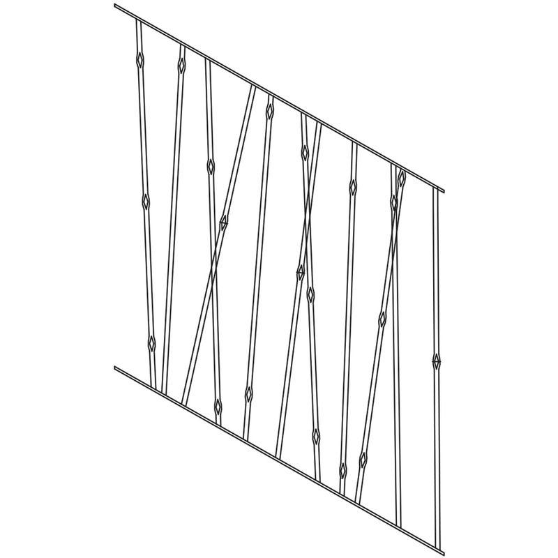 DECO FER FORGE - PANNEAU DESIGN CANNES RAMPANT 1000X1000