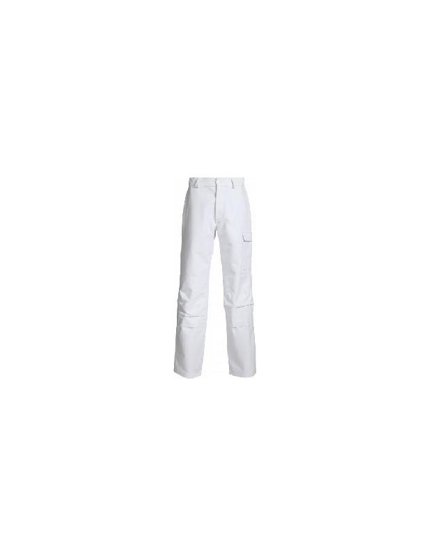 PANTALON DE TRAVAIL NEW PILOTE À POCHES GENOUILLÈRES BLANC T44/46 - MUZELLE DULAC - NEWPILOPNPGBLA T2