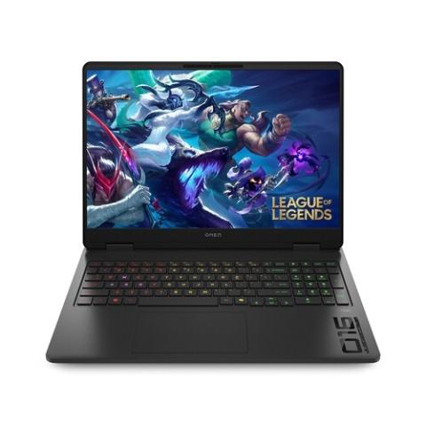 PC PORTABLE HP GAMING OMEN 16-AP0024NF 16'' FULL HD 60-144HZ AMD RYZEN AI 5 16 GO RAM 512 GO SSD NVIDIA GEFORCE RTX 5050 NOIR CÉLESTE ET CHROMÉ