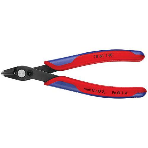 PINCE COUPANTE ÉLECTRONIQUE SUPER KNIPS® XL 140MM - GAINAGE BI-MATIÈRE - KNIPEX