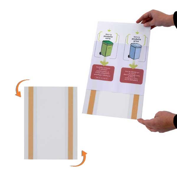 PORTE-VISUEL ADHÉSIF ÉCO A4