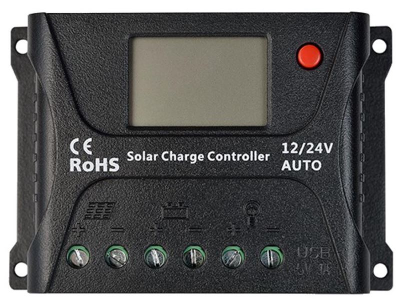 Régulateur solaire de charge 20A LCD 12/24V SRNE - PWM compatible batteries plomb - Réf. SR-HP2420_0