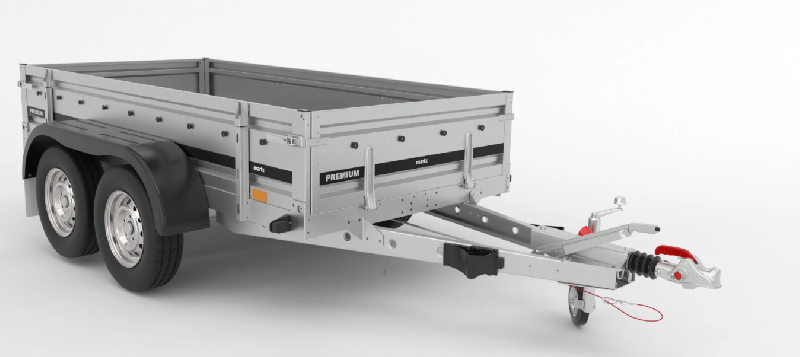 Remorque bagagère freinée - 2,64 X 1,26 M - 2000kg - MARTZ PREMIUM + 264/2_0