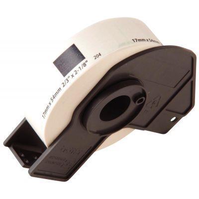 Rouleau de 400 étiquettes autocollantes blanches multi-usage - prédécoupées 17 x 54mm - Fabricant BROTHER_0
