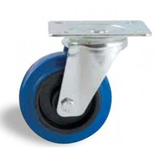 ROULETTE PIVOTANTE BLEU 160 MM- CHARGE 300 KG - ROULEMENTS À BILLES AVL