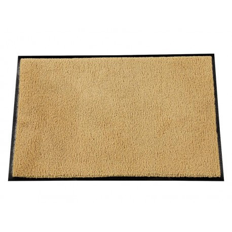Tapis anti poussiere confor beige 90x140cm polyamide sur caoutchouc nitrile a picots epaisseur 10mm_0