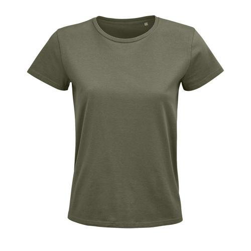 TEE-SHIRT PERSONNALISABLE FEMME COTON ORGANIQUE BIO JERSEY 175 KAKI