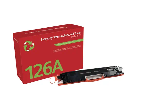 Toner remanufacturé Noir Everyday¢ de Xerox compatible avec HP 126A (CE310A), Capacité standard_0